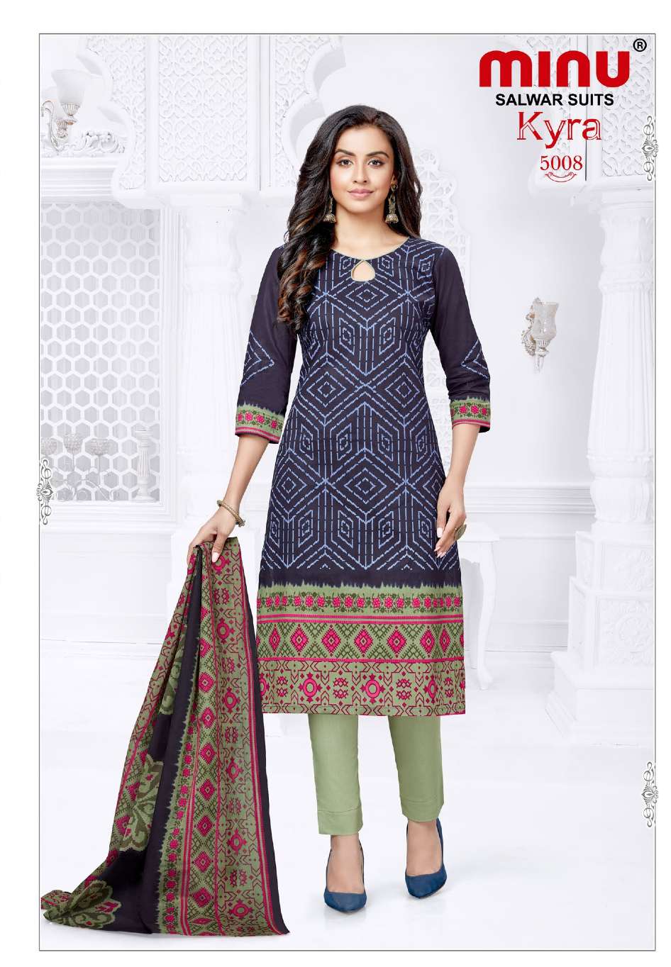 Minu Kyra Vol-5 Cotton Dress Material-10P Catalog