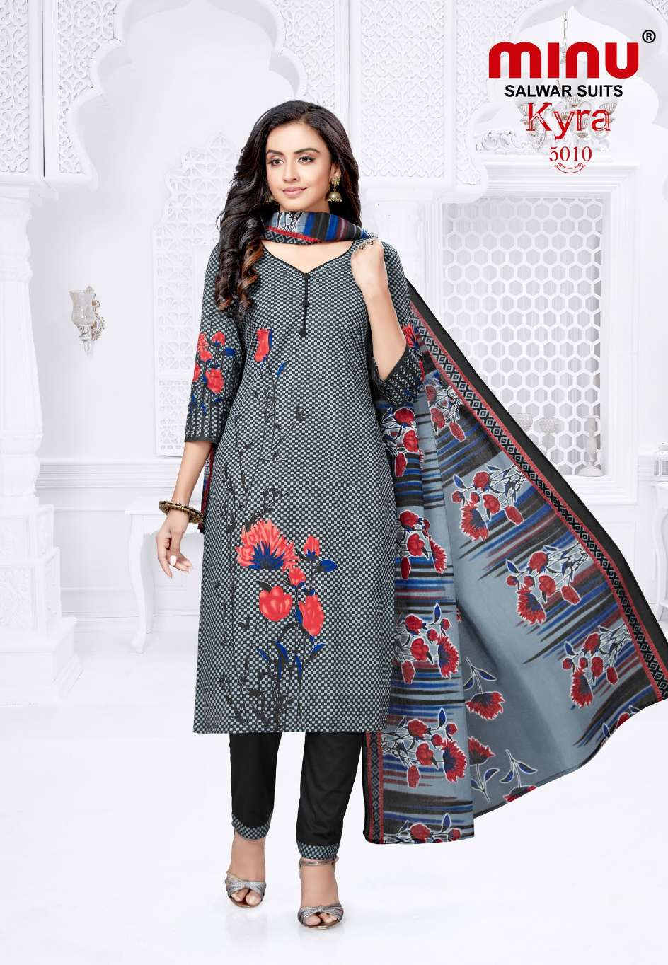 Minu Kyra Vol-5 Cotton Dress Material-10P Catalog