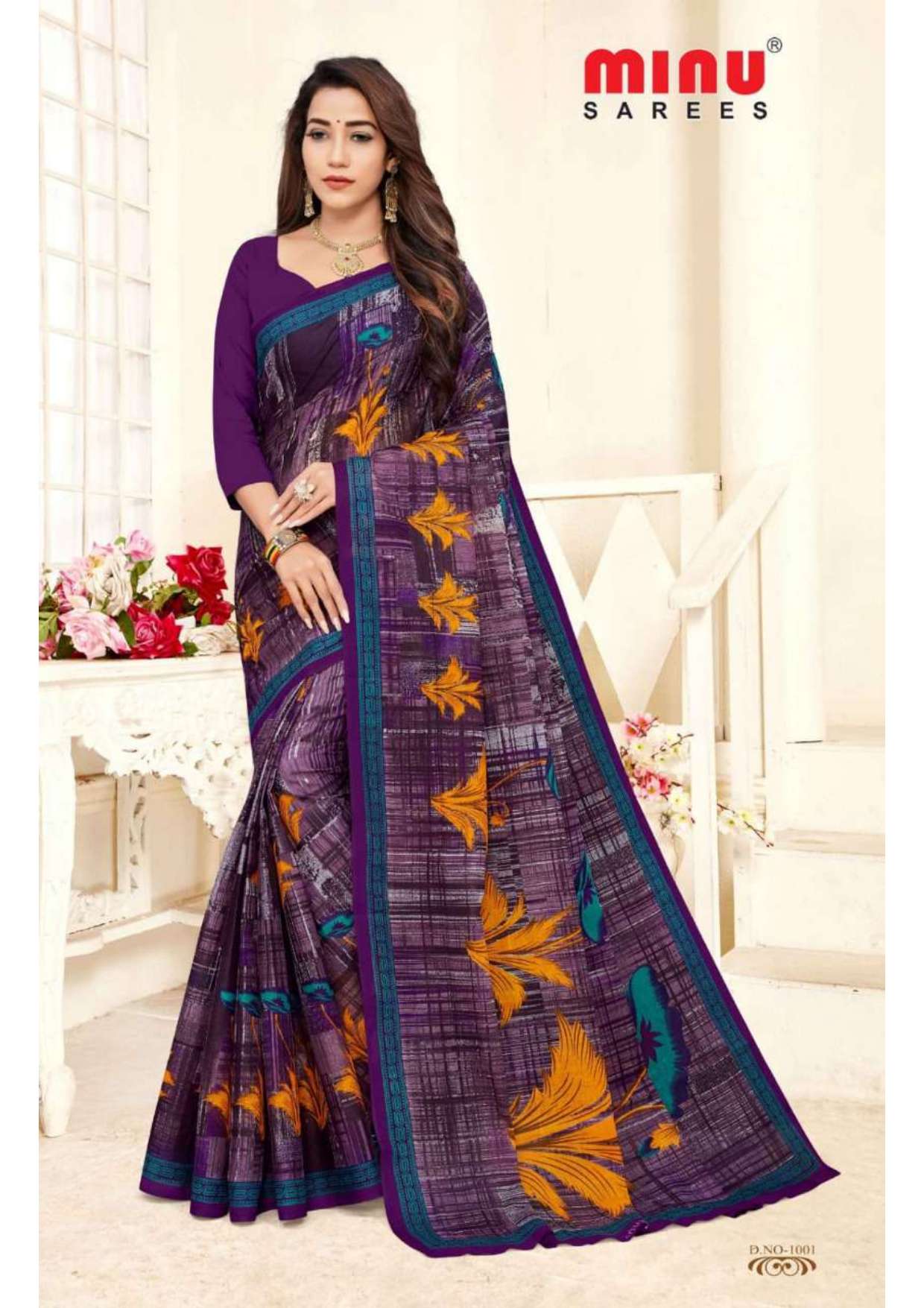 Minu MALANG Cotton Saree-12P Catalog