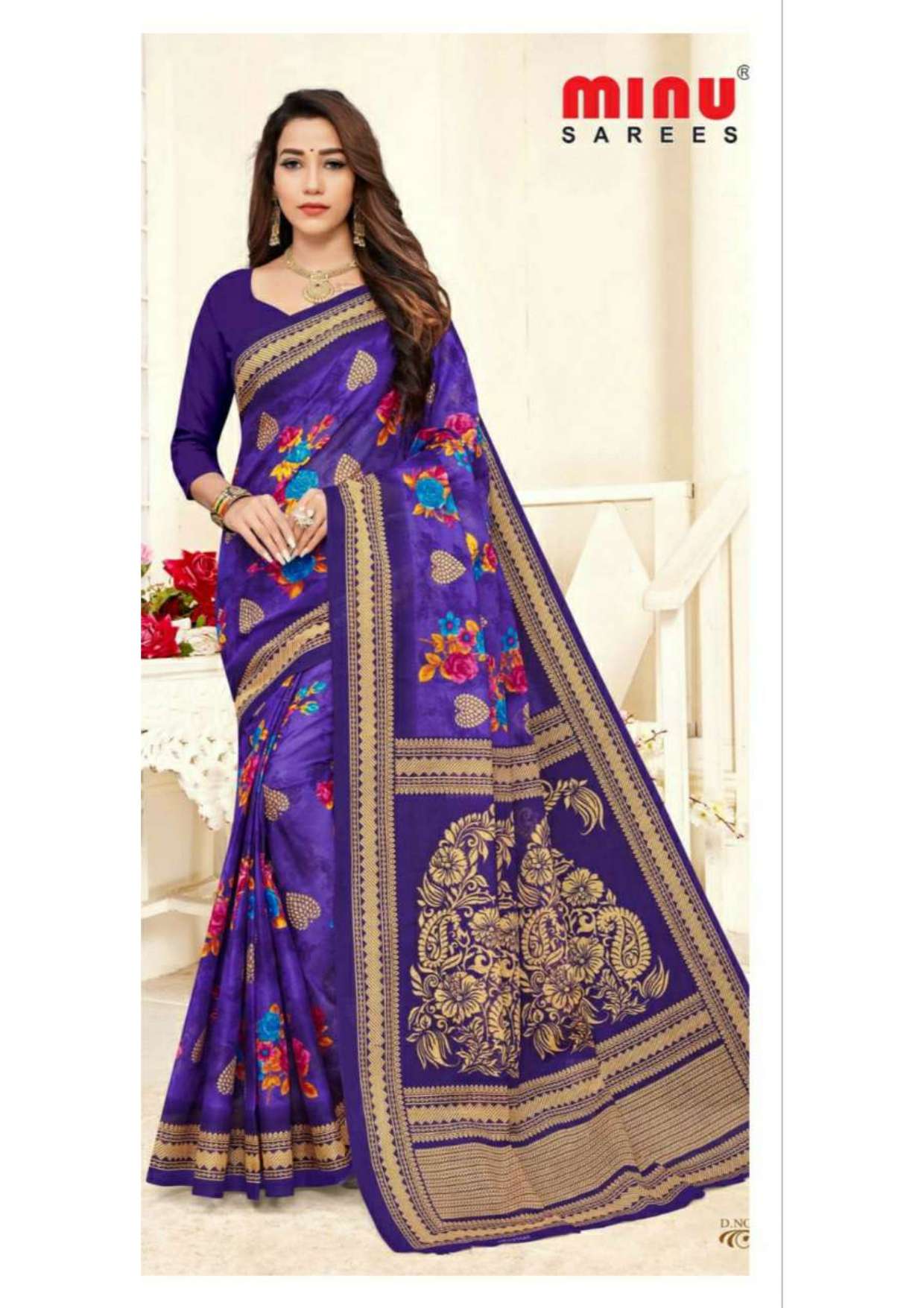 Minu MALANG Cotton Saree-12P Catalog