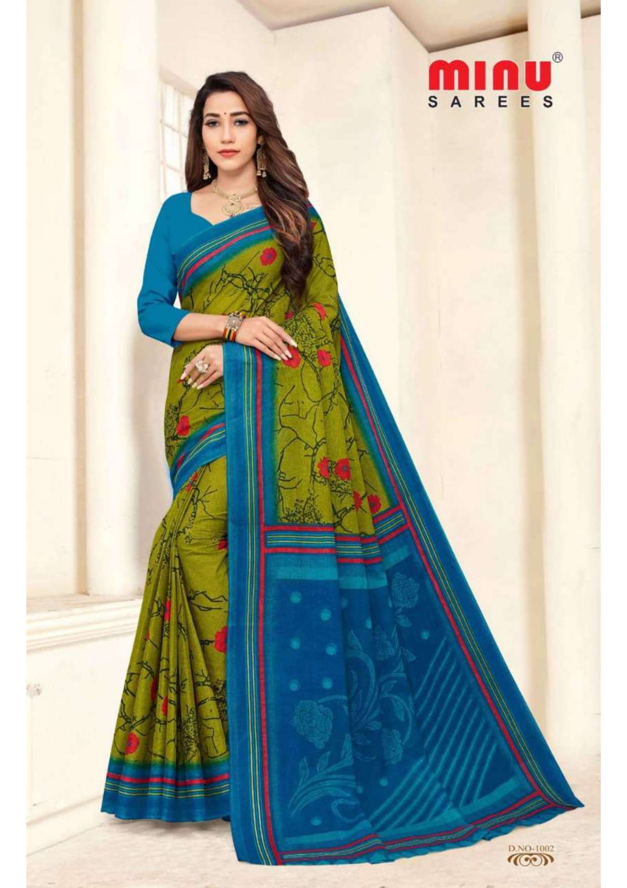 Minu MALANG Cotton Saree-12P Catalog