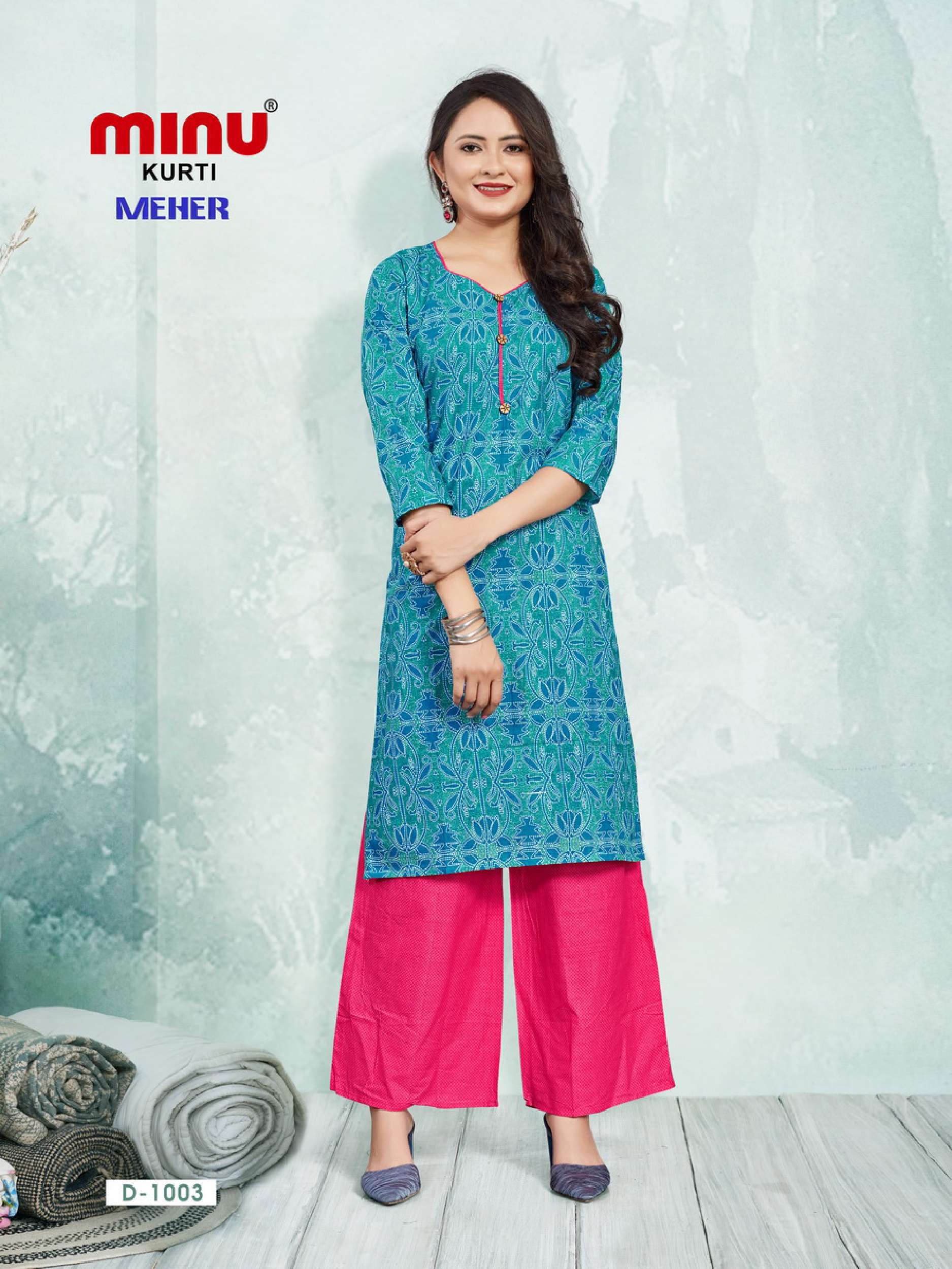 Minu MEHER COMBO Cotton Printed KurtisCombo-10P Catalogue