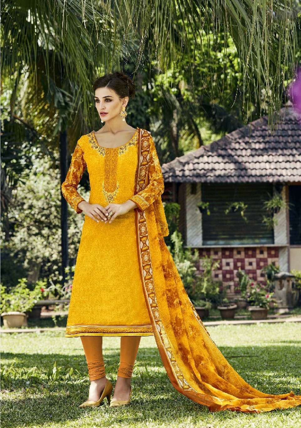 Minu PARINEETA  Cotton Embroidered Dress Material-9P Catalog
