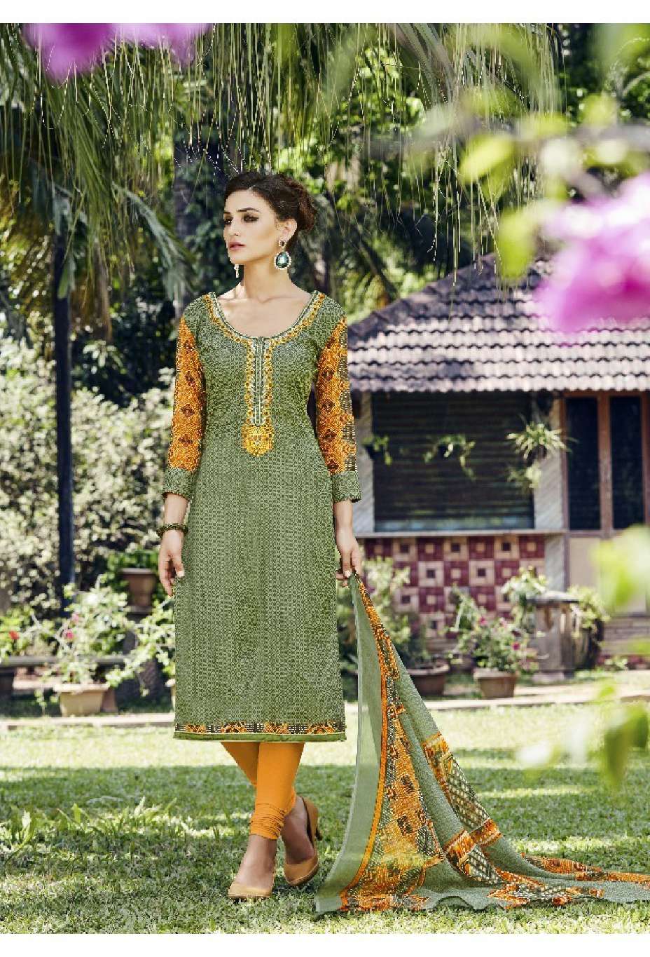 Minu PARINEETA  Cotton Embroidered Dress Material-9P Catalog