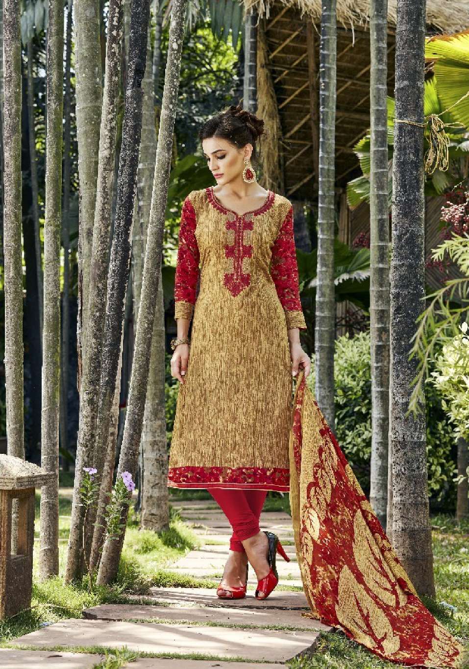 Minu PARINEETA  Cotton Embroidered Dress Material-9P Catalog