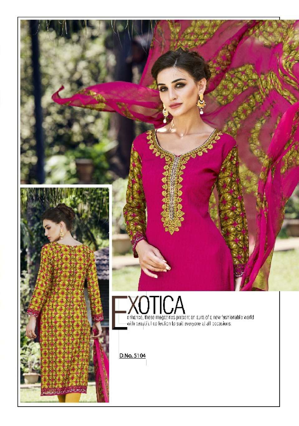 Minu PARINEETA  Cotton Embroidered Dress Material-9P Catalog