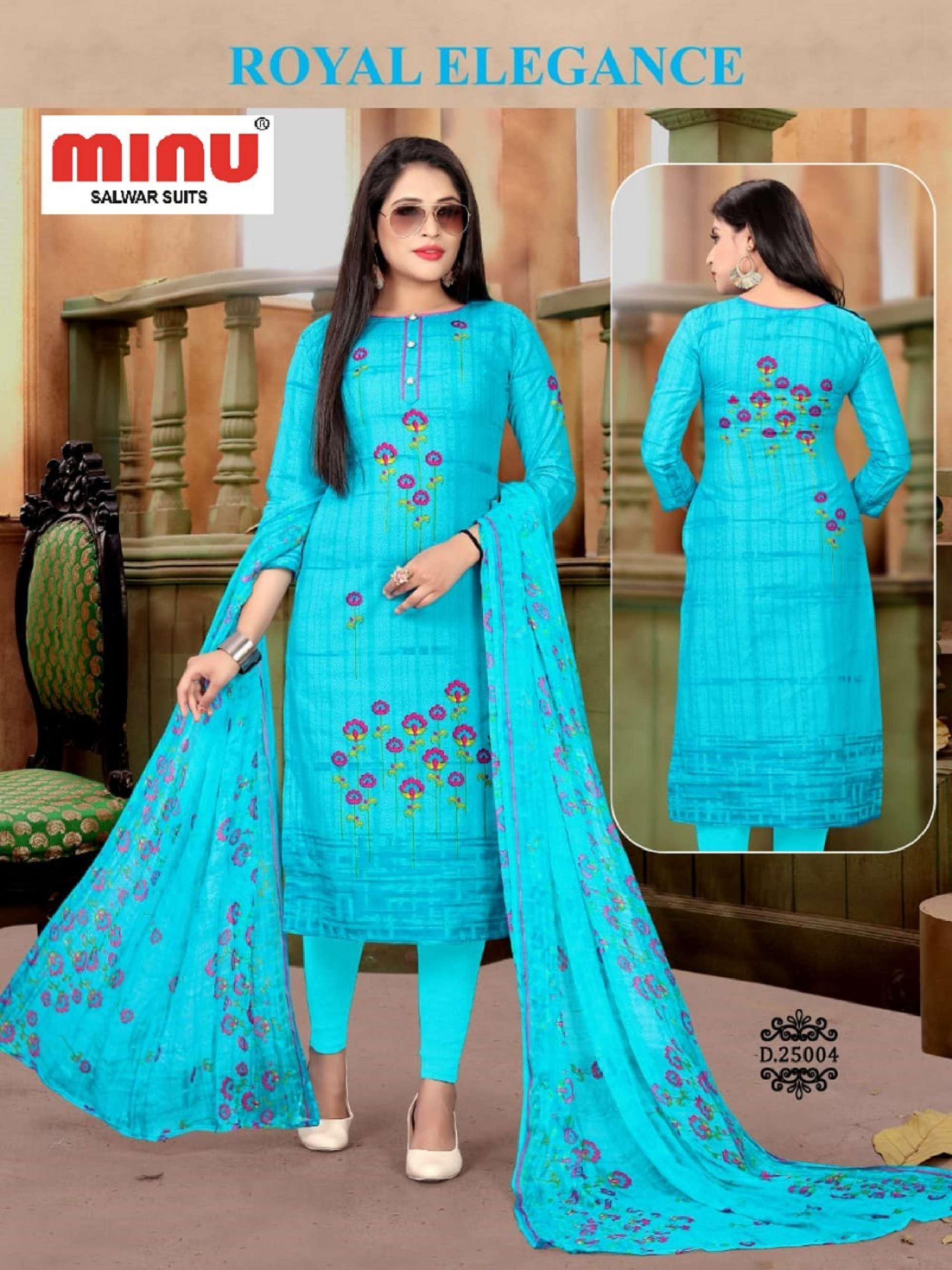 Minu PRAGATI Cotton Printed Dress Material-12P Catalog