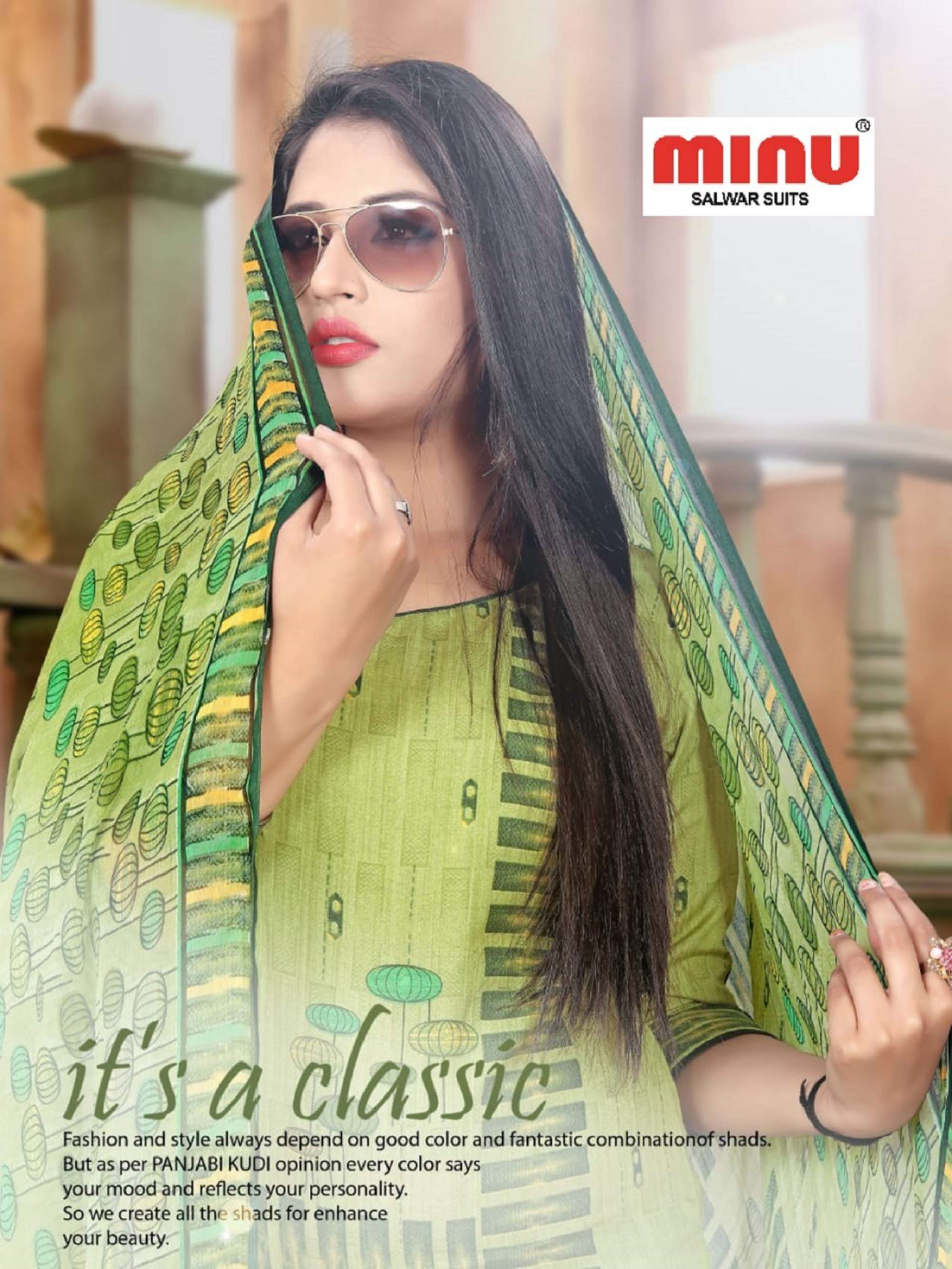 Minu PRAGATI Cotton Printed Dress Material-12P Catalog