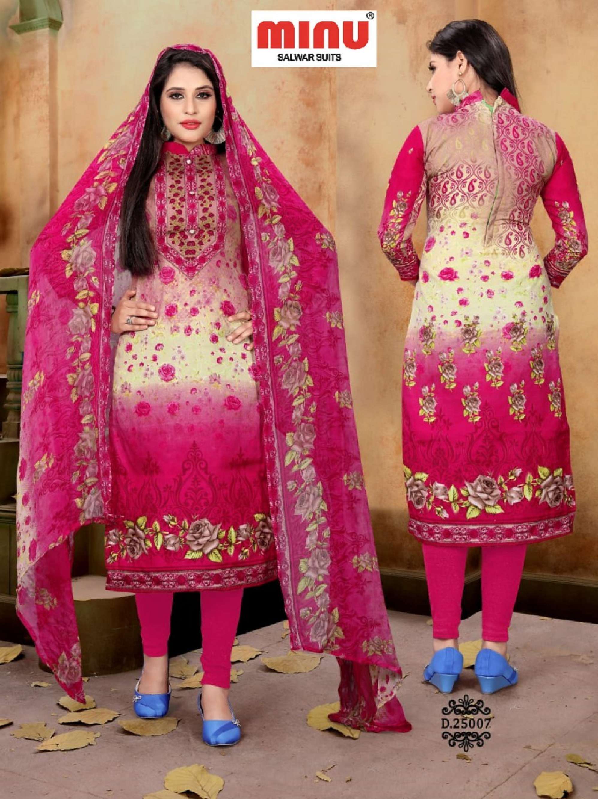 Minu PRAGATI Cotton Printed Dress Material-12P Catalog