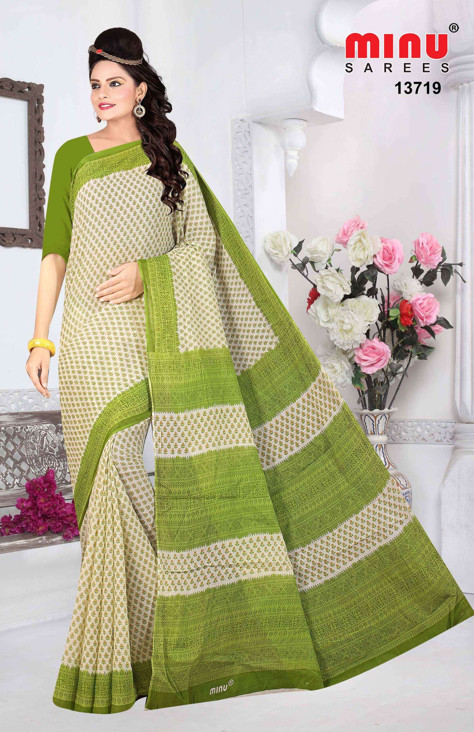 Minu PRIYADARSHINI Cotton Saree-12P Catalog