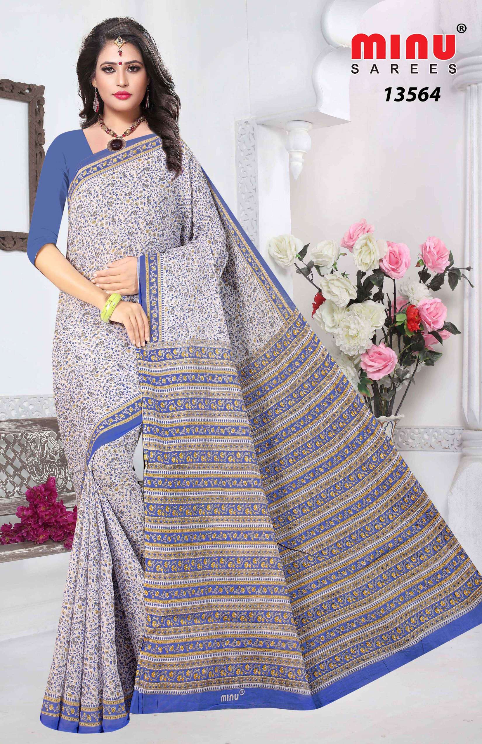 Minu PRIYADARSHINI Cotton Saree-12P Catalog