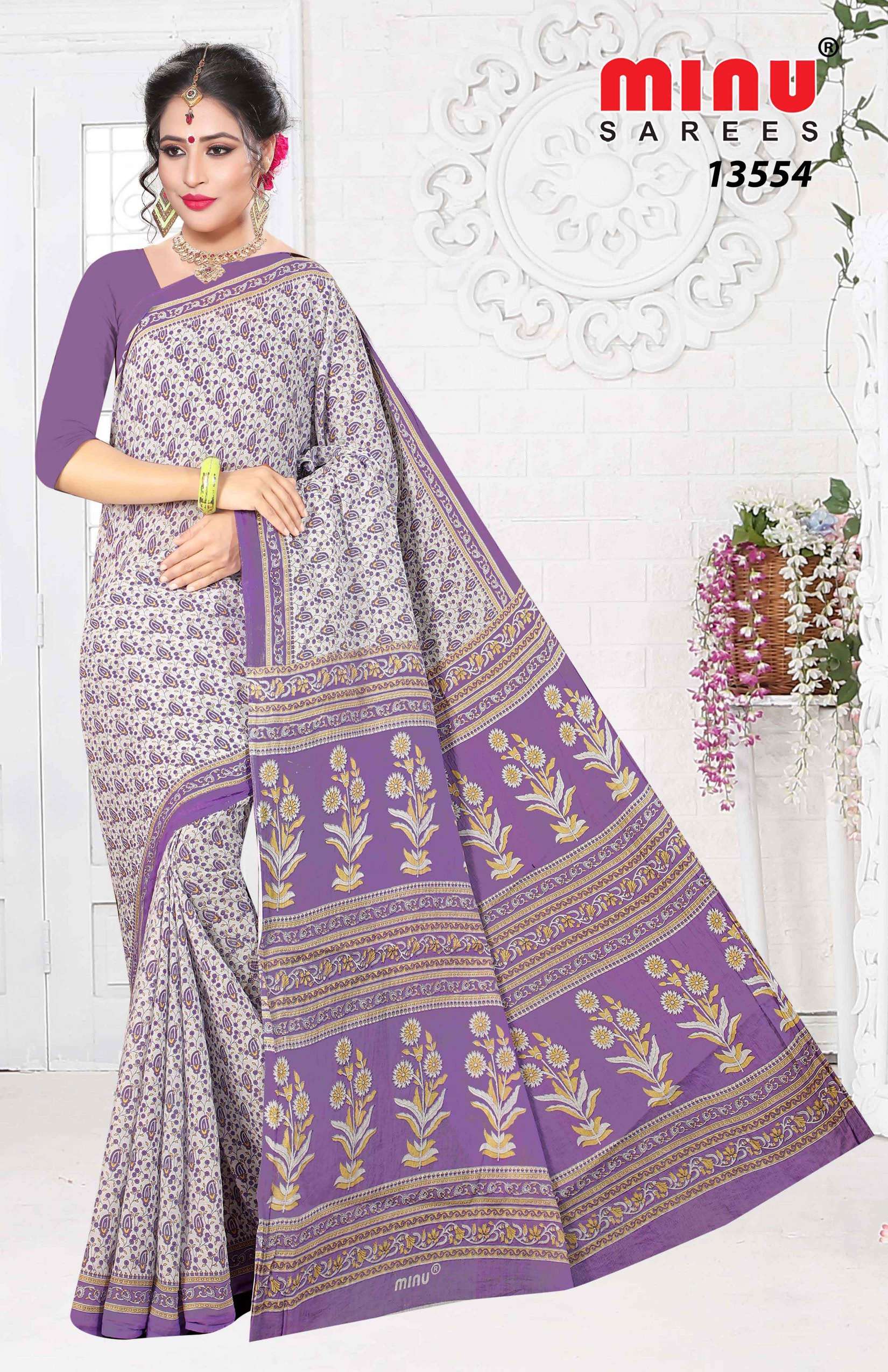 Minu PRIYADARSHINI Cotton Saree-12P Catalog
