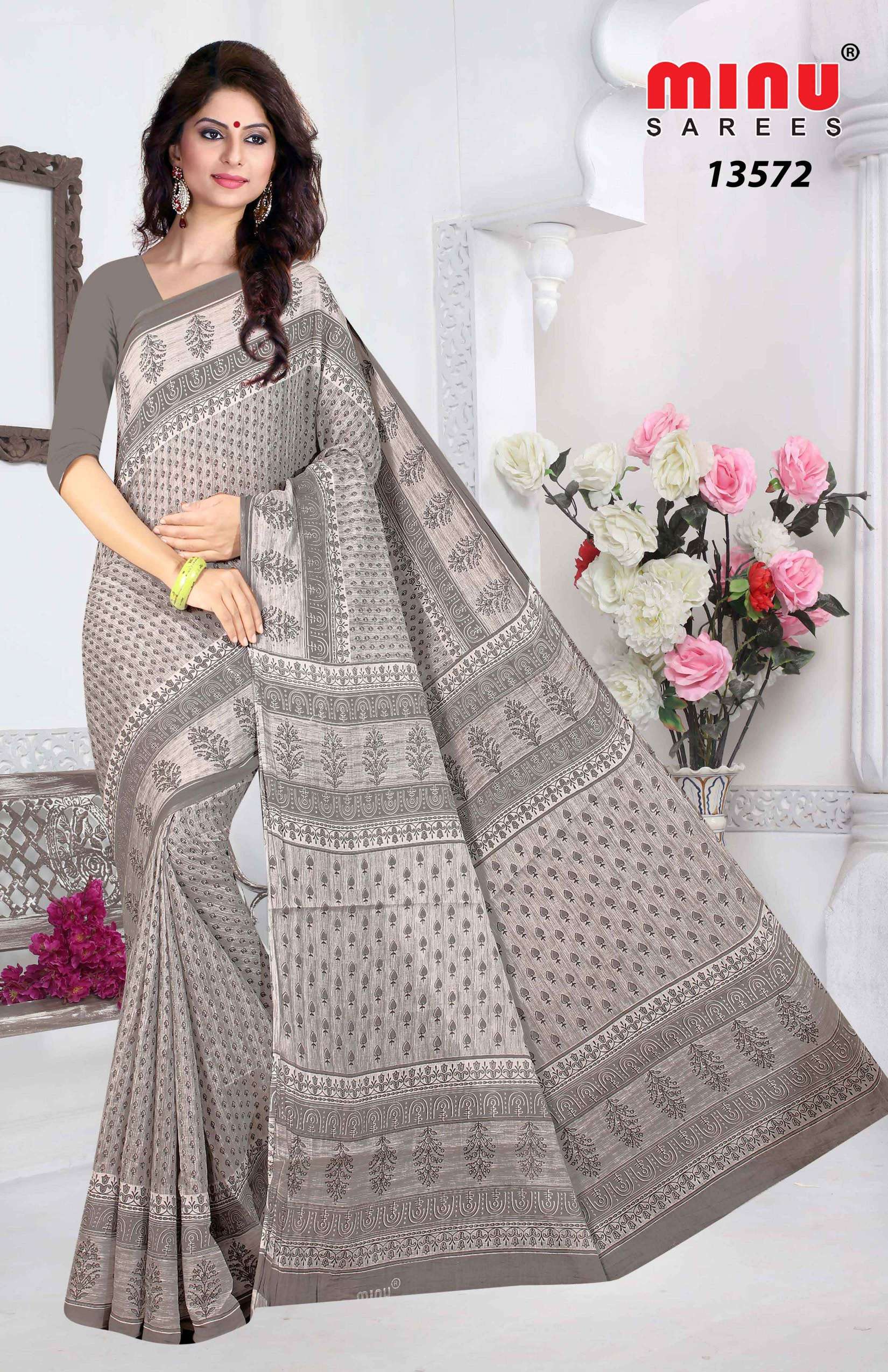 Minu PRIYADARSHINI Cotton Saree-12P Catalog