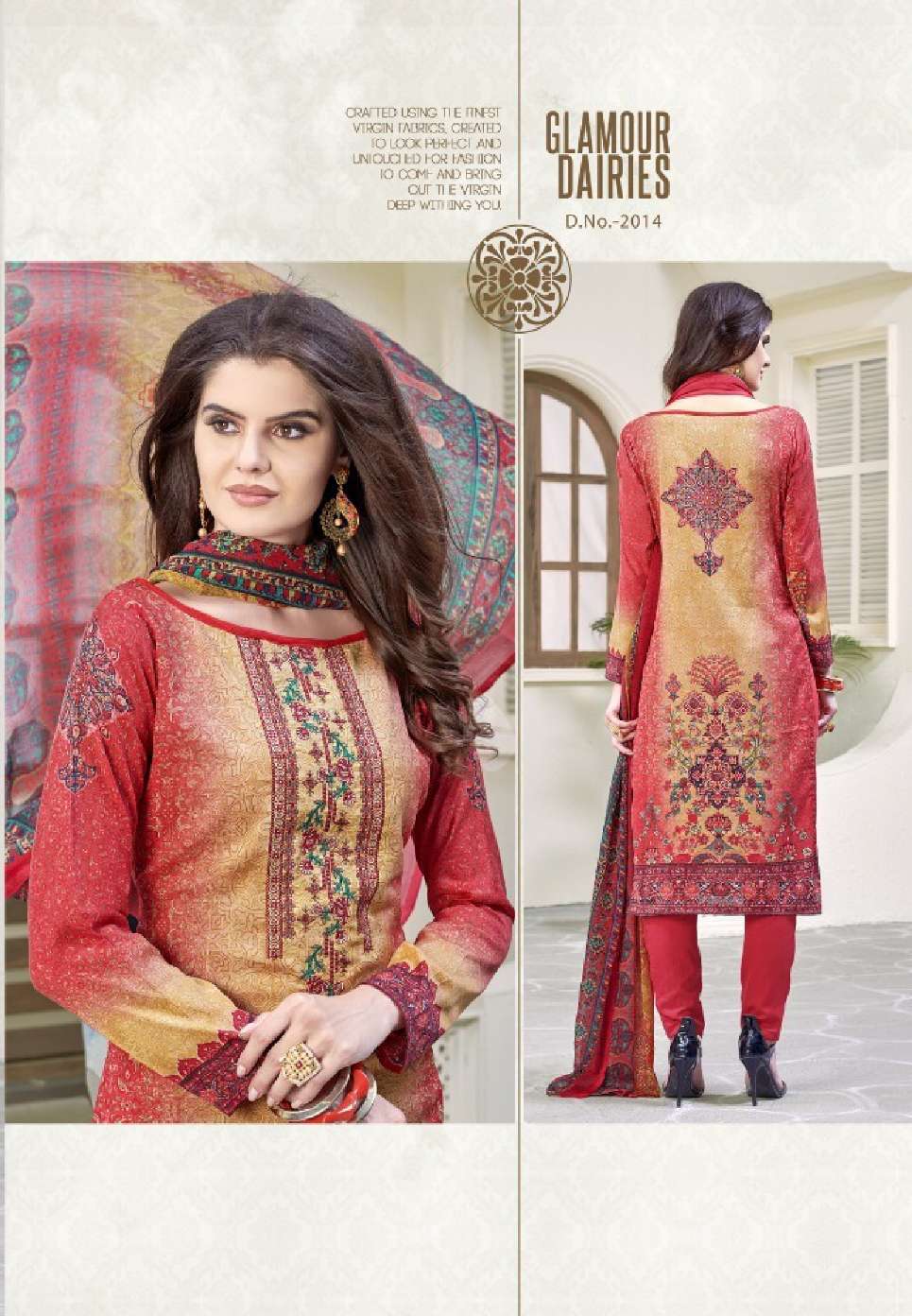 Minu RAABTA Cotton Embroidered Dress Material-8P Catalog