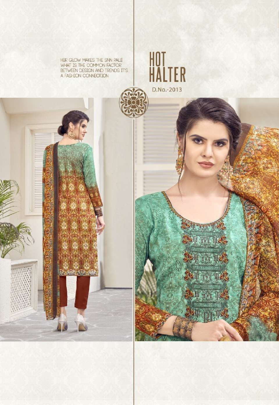 Minu RAABTA Cotton Embroidered Dress Material-8P Catalog