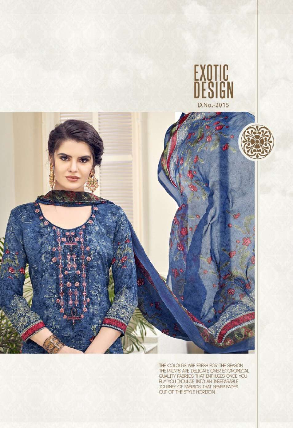 Minu RAABTA Cotton Embroidered Dress Material-8P Catalog