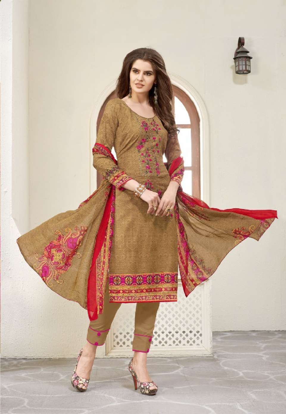 Minu RAABTA Cotton Embroidered Dress Material-8P Catalog