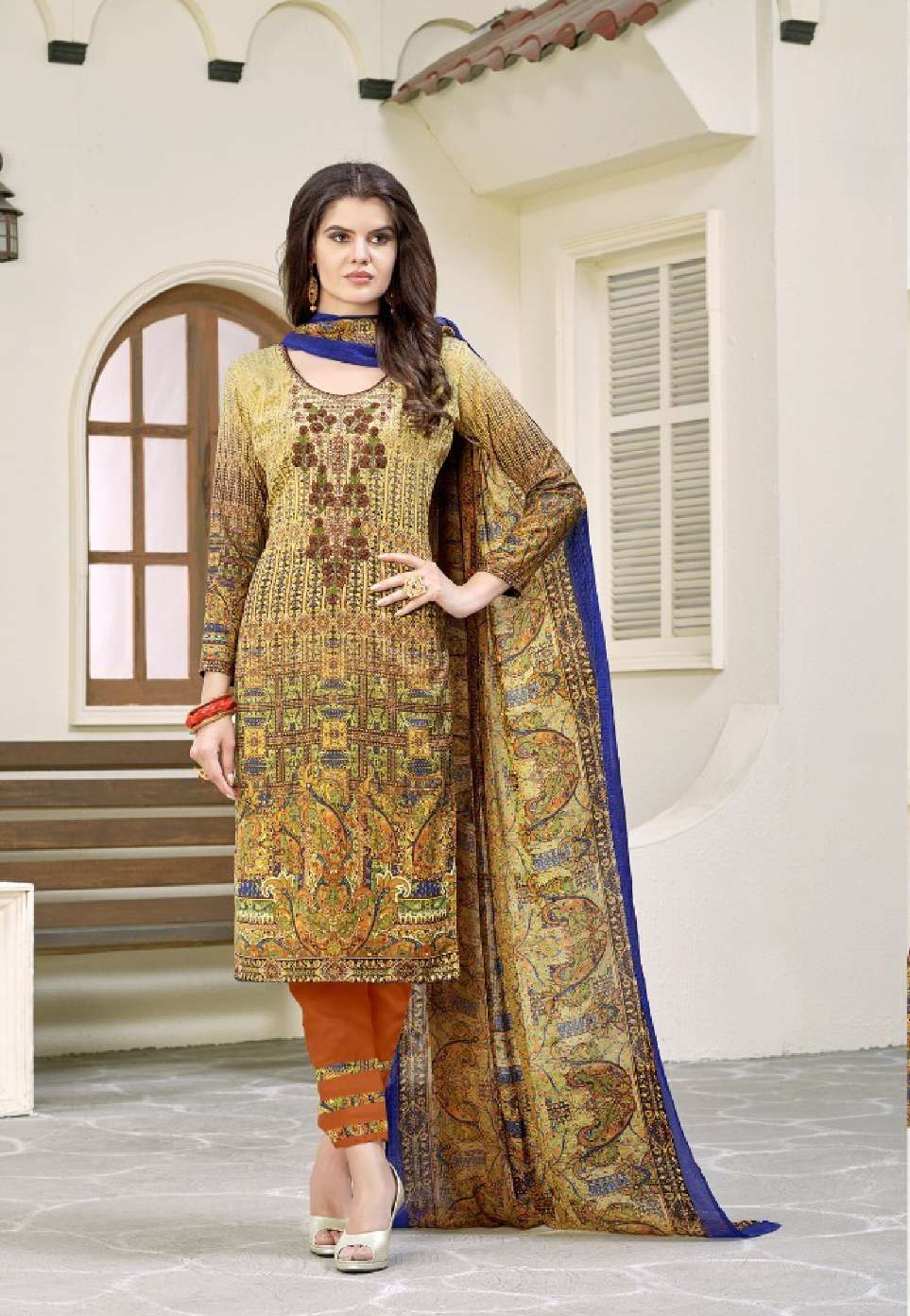 Minu RAABTA Cotton Embroidered Dress Material-8P Catalog