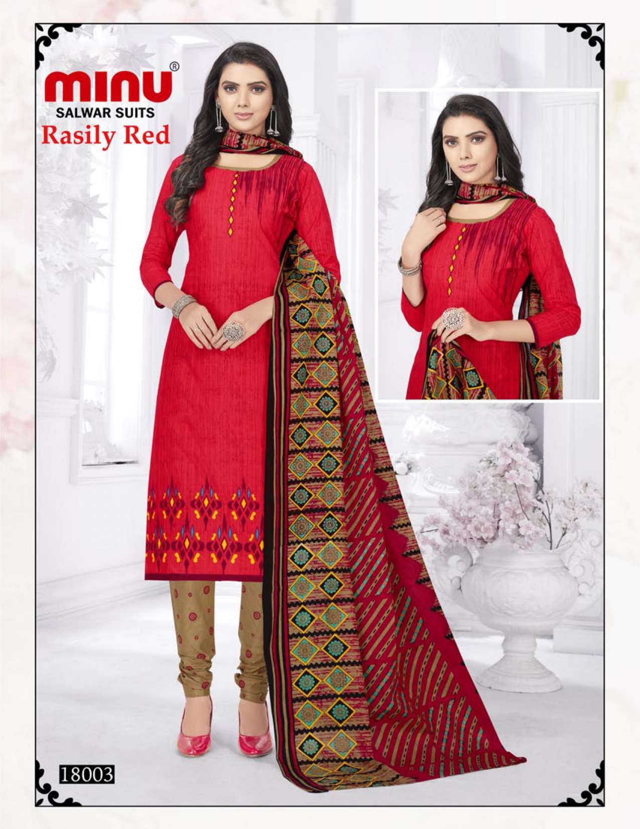 Minu RASILY Cotton Printed Dress Material-10P Catalog