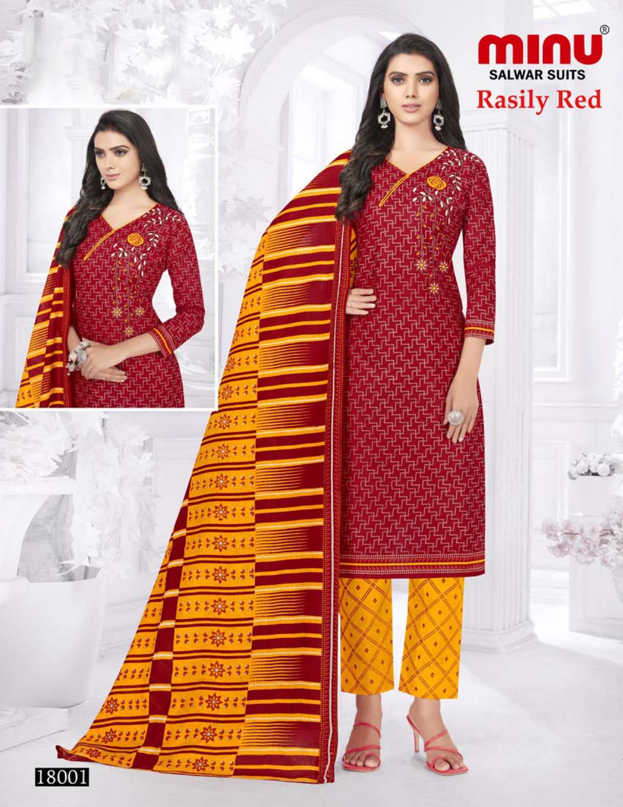 Minu RASILY Cotton Printed Dress Material-10P Catalog