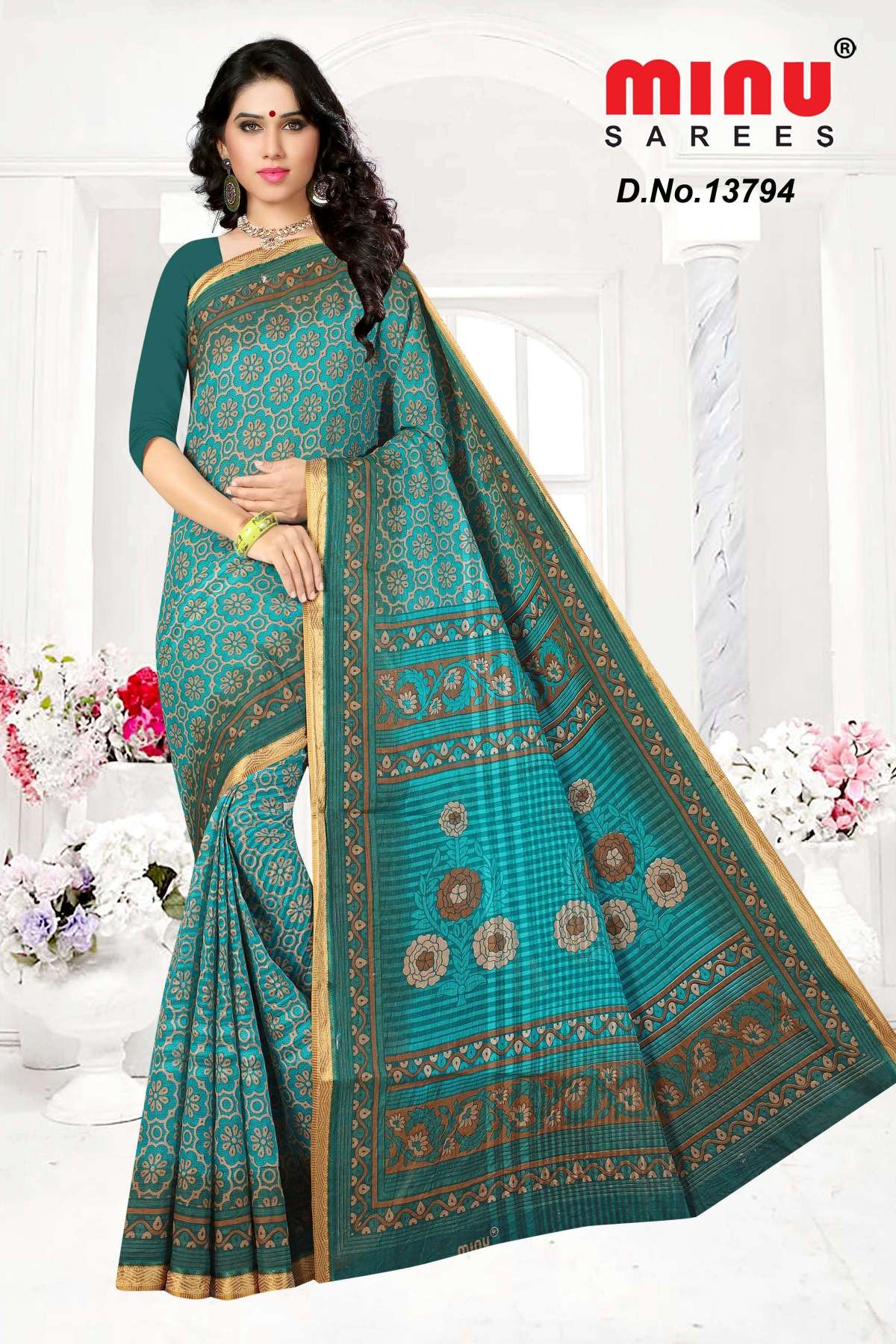 Minu RRR Cotton Printed Saree-10P Catalogue