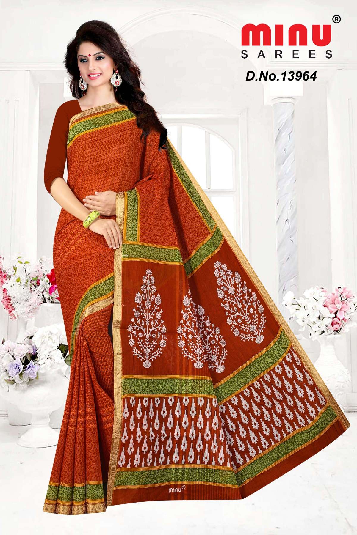 Minu RRR Cotton Printed Saree-10P Catalogue