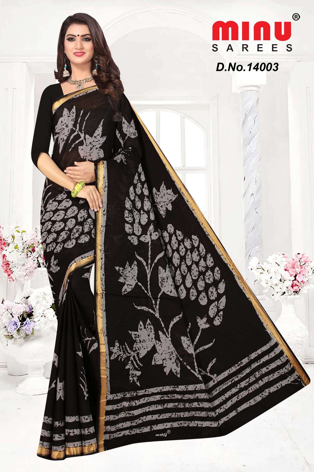 Minu RRR Cotton Printed Saree-10P Catalogue