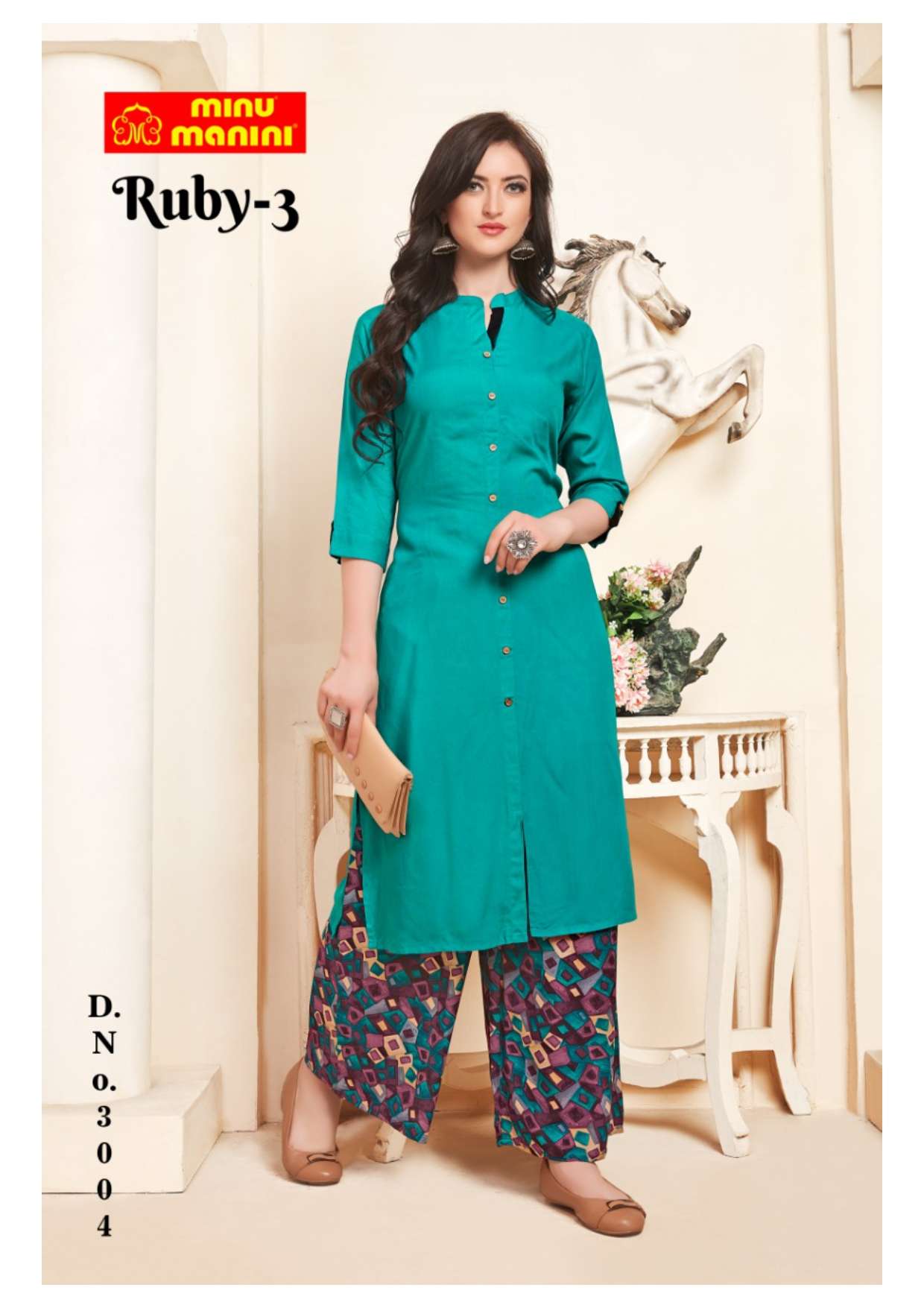 Minu RUBY Vol-3 Rayon Long Kurtis-10P Catalog
