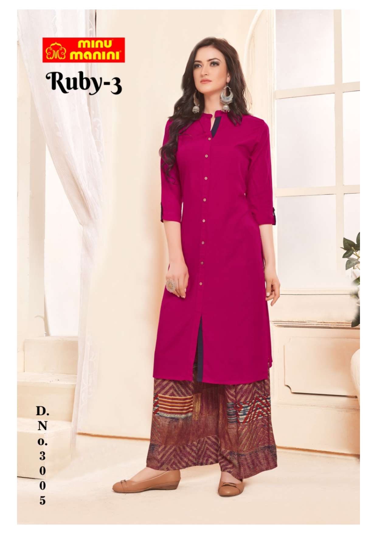 Minu RUBY Vol-3 Rayon Long Kurtis-10P Catalog
