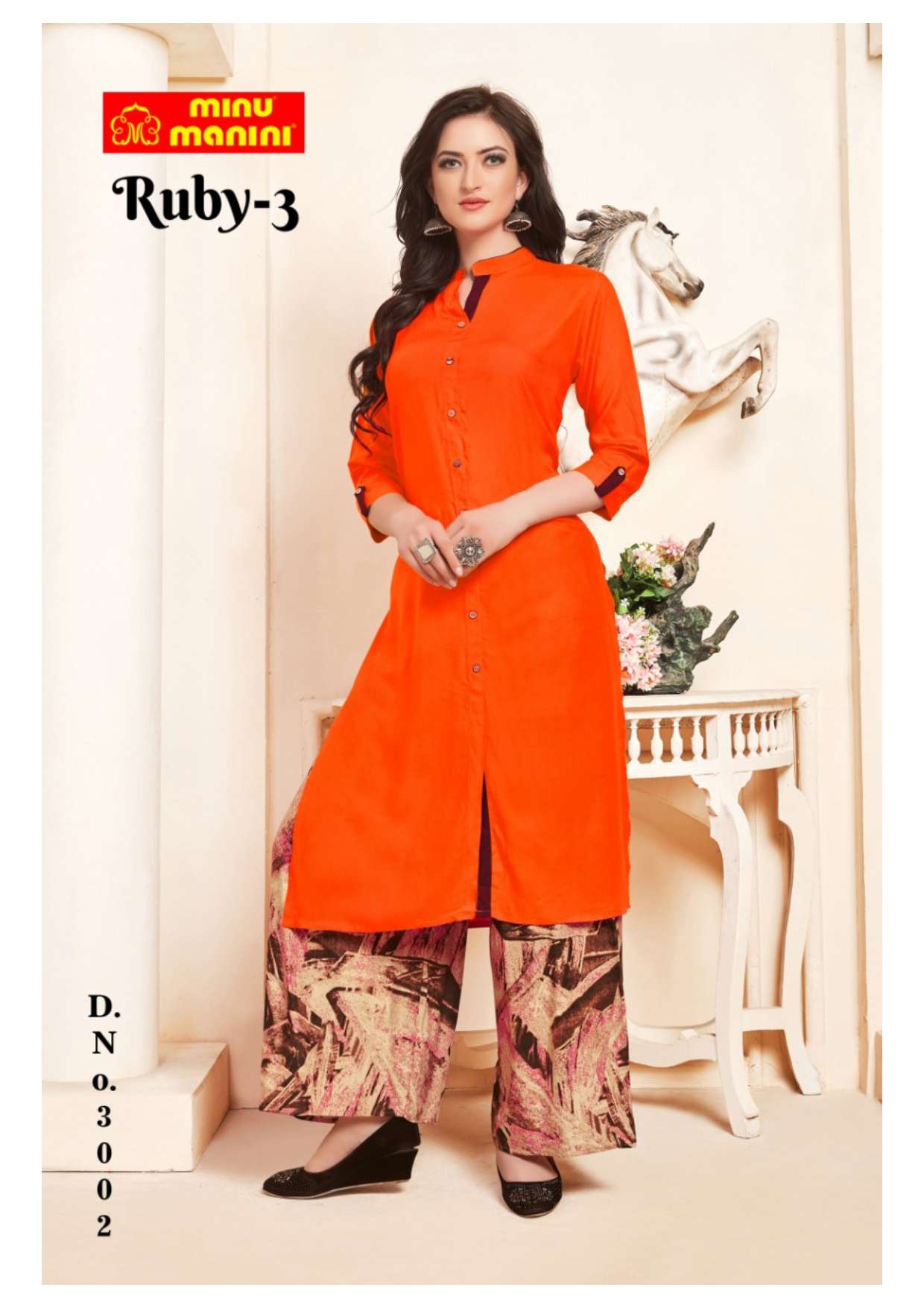 Minu RUBY Vol-3 Rayon Long Kurtis-10P Catalog