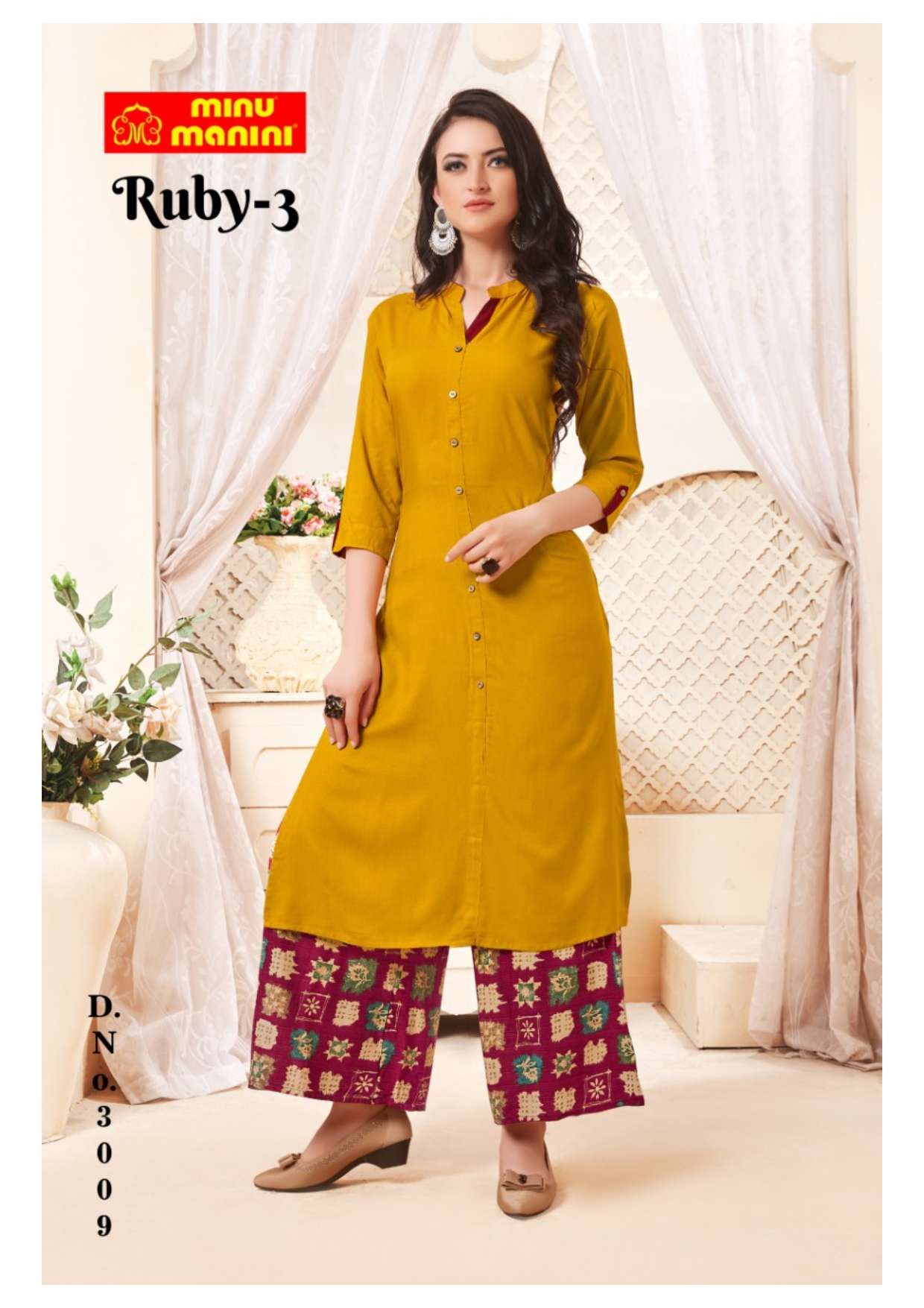 Minu RUBY Vol-3 Rayon Long Kurtis-10P Catalog