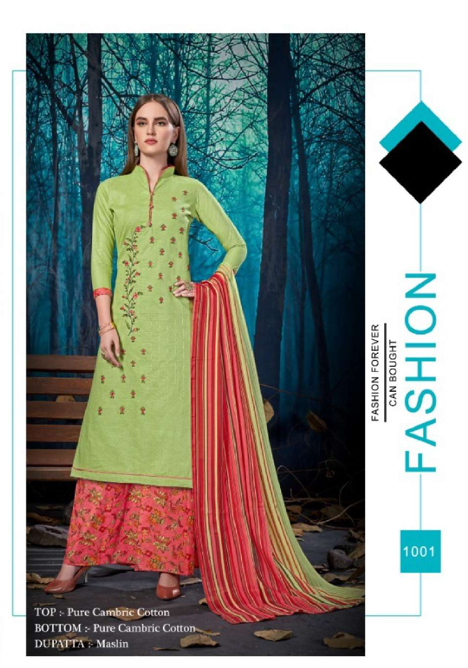 Minu TRISHA Cotton Embroidery Dress Material-8P Catalog