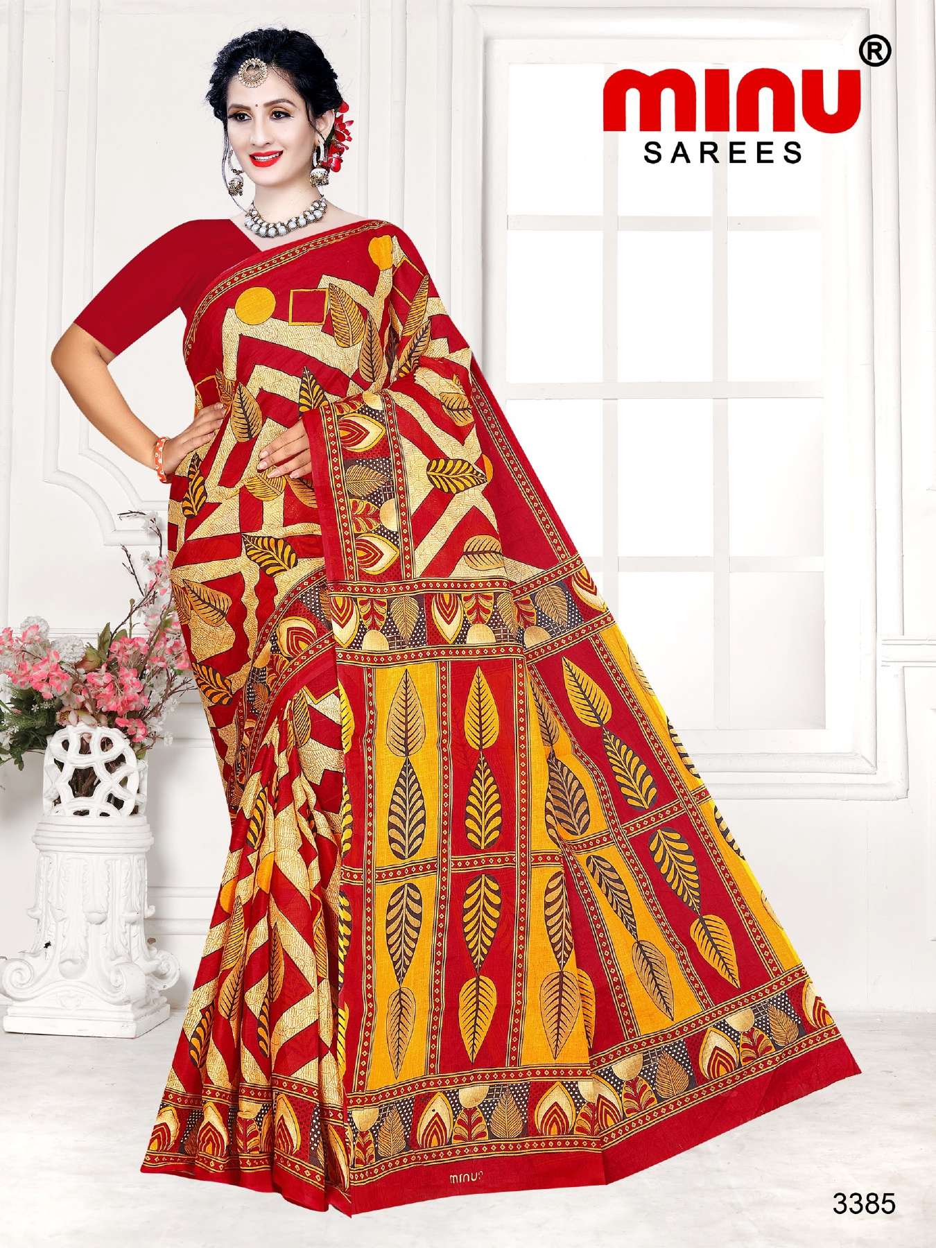 Minu TUKTUKI ( Riya ) Cotton Printed Saree-15P Catalog