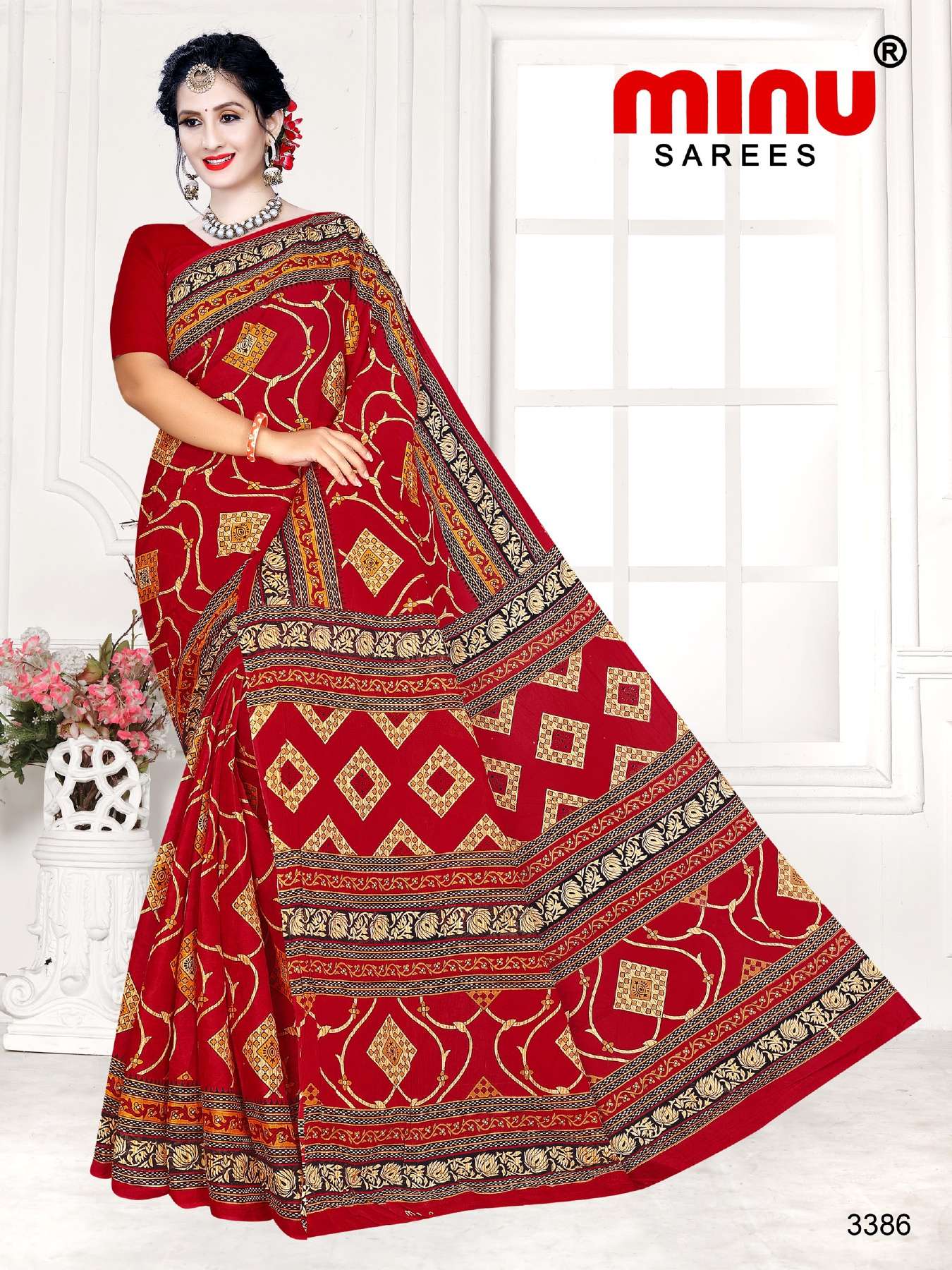 Minu TUKTUKI ( Riya ) Cotton Printed Saree-15P Catalog
