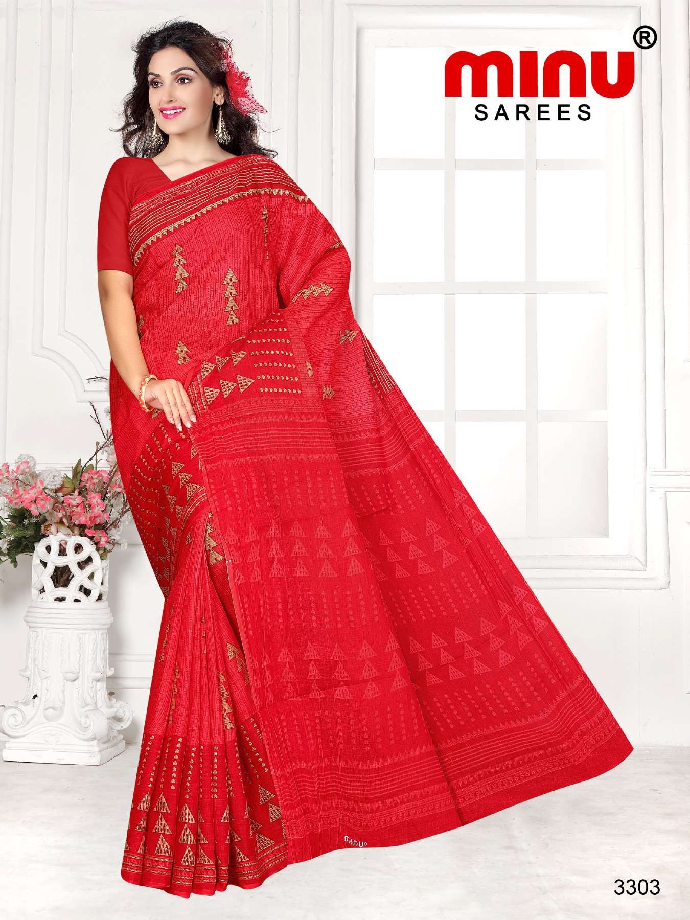 Minu TUKTUKI ( Riya ) Cotton Printed Saree-15P Catalog