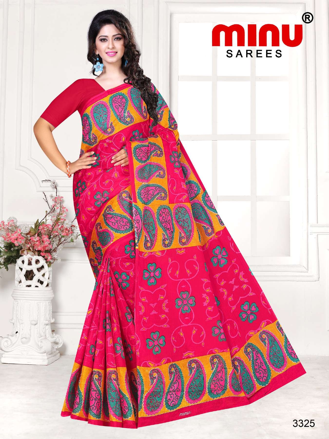 Minu TUKTUKI ( Riya ) Cotton Printed Saree-15P Catalog