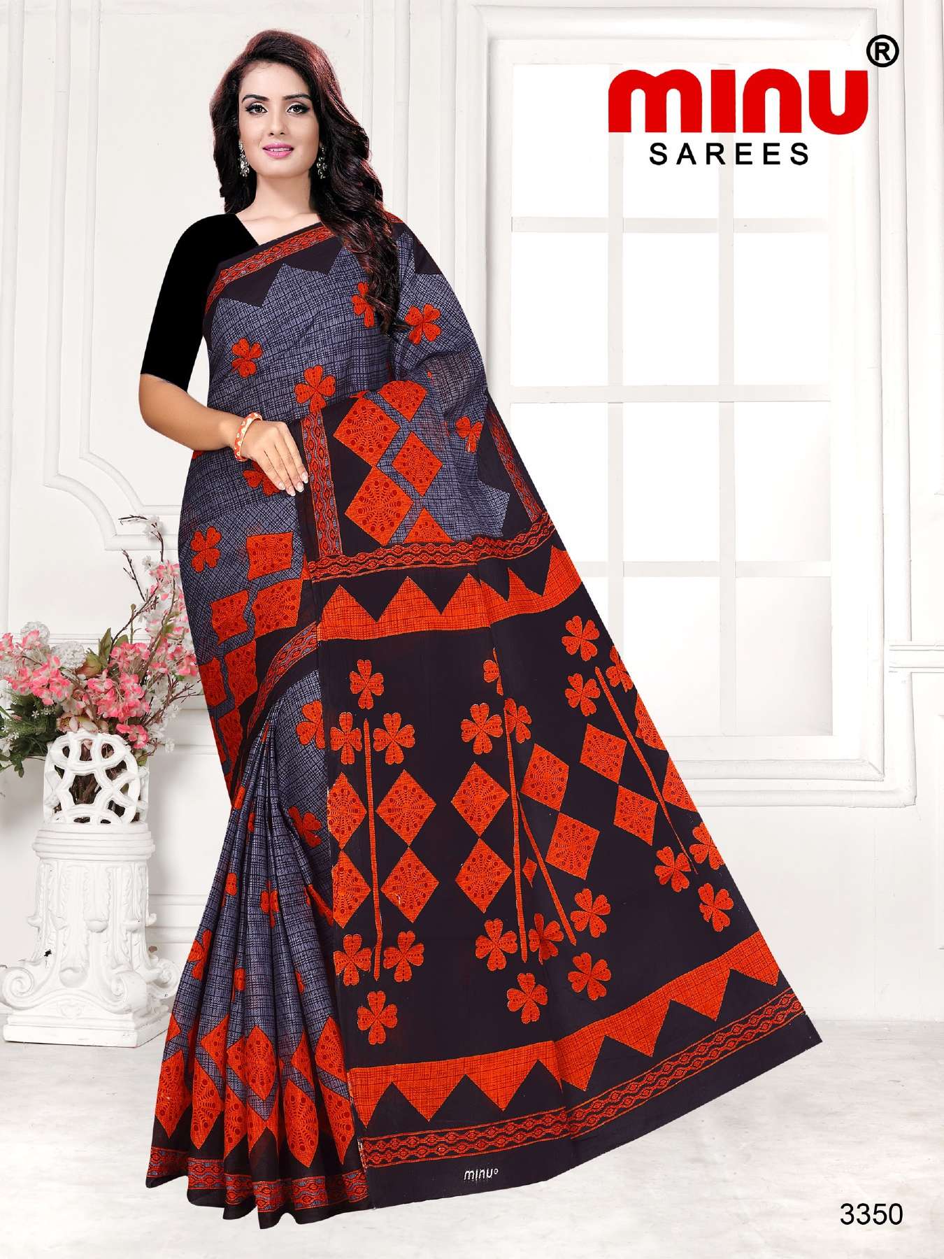 Minu TUKTUKI ( Riya ) Cotton Printed Saree-15P Catalog