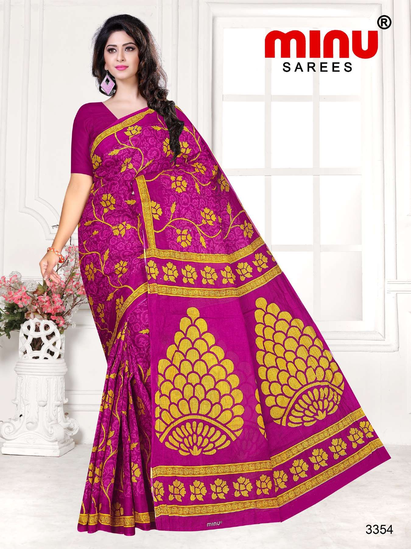 Minu TUKTUKI ( Riya ) Cotton Printed Saree-15P Catalog