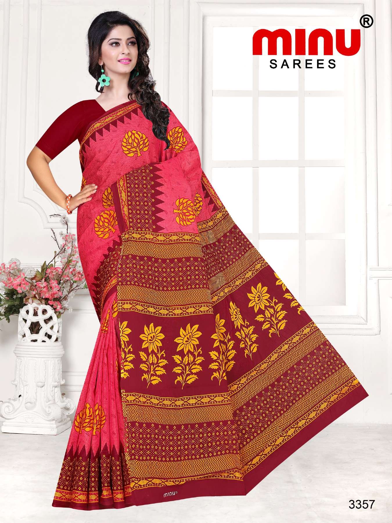 Minu TUKTUKI ( Riya ) Cotton Printed Saree-15P Catalog