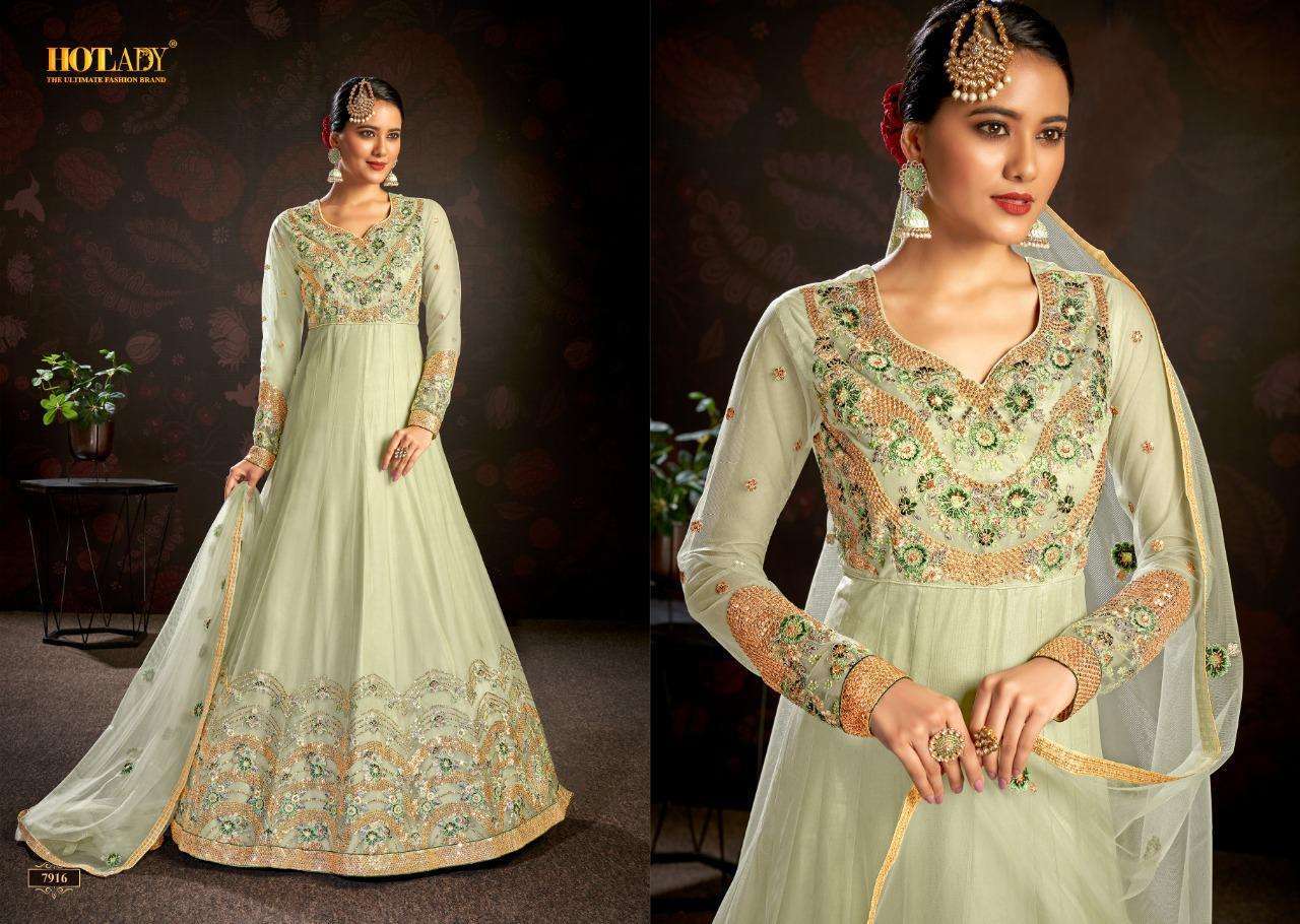  NASHEEN VOL 3 BY HOTLADY ANARKALI LONG SUIT COLLECTION