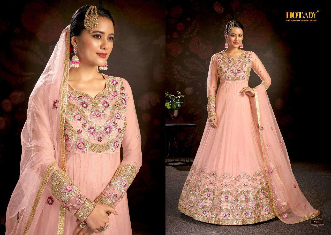  NASHEEN VOL 3 BY HOTLADY ANARKALI LONG SUIT COLLECTION