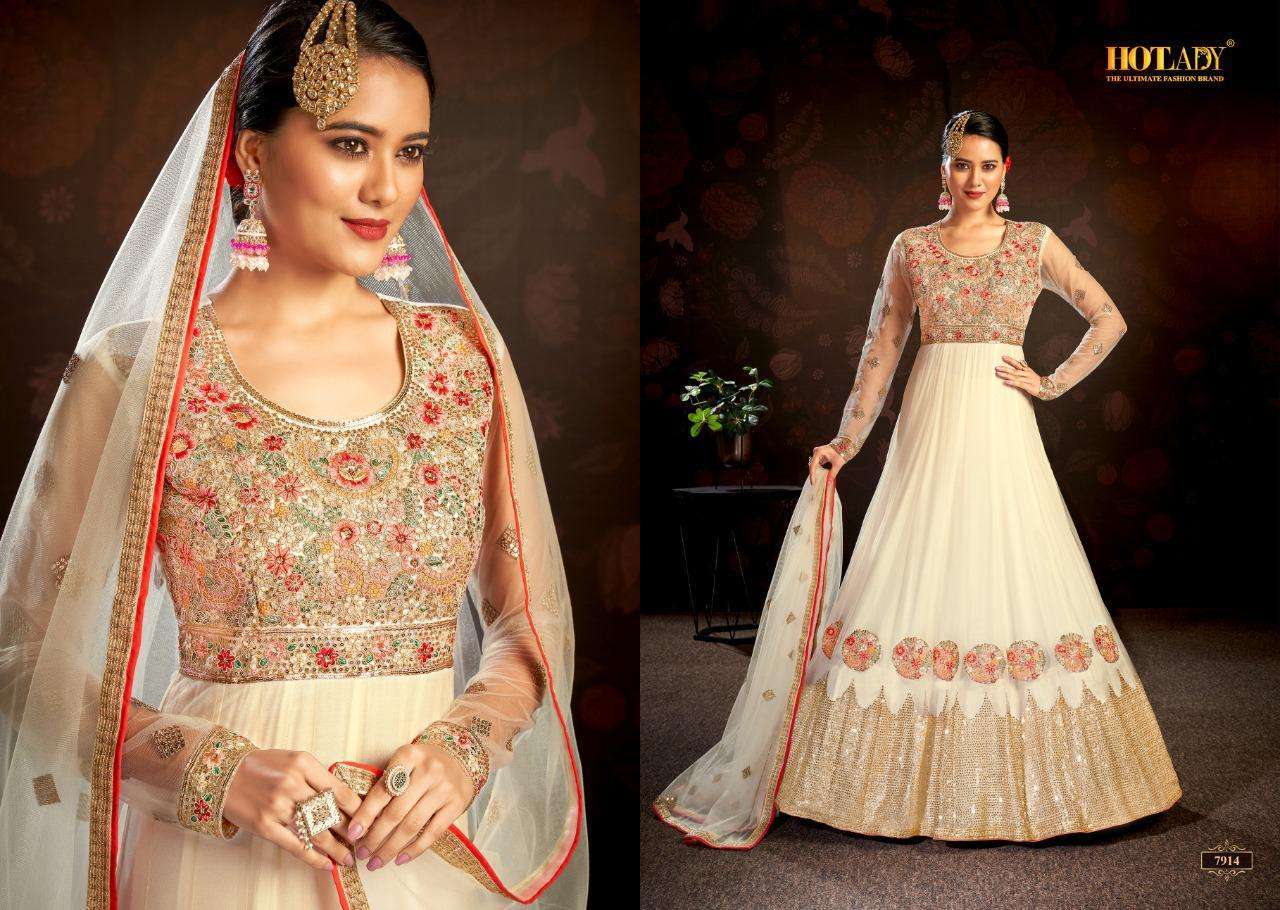  NASHEEN VOL 3 BY HOTLADY ANARKALI LONG SUIT COLLECTION