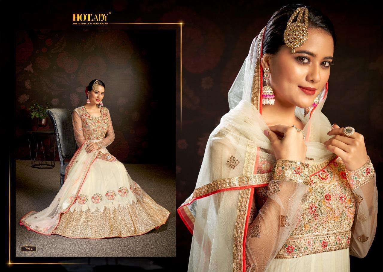  NASHEEN VOL 3 BY HOTLADY ANARKALI LONG SUIT COLLECTION