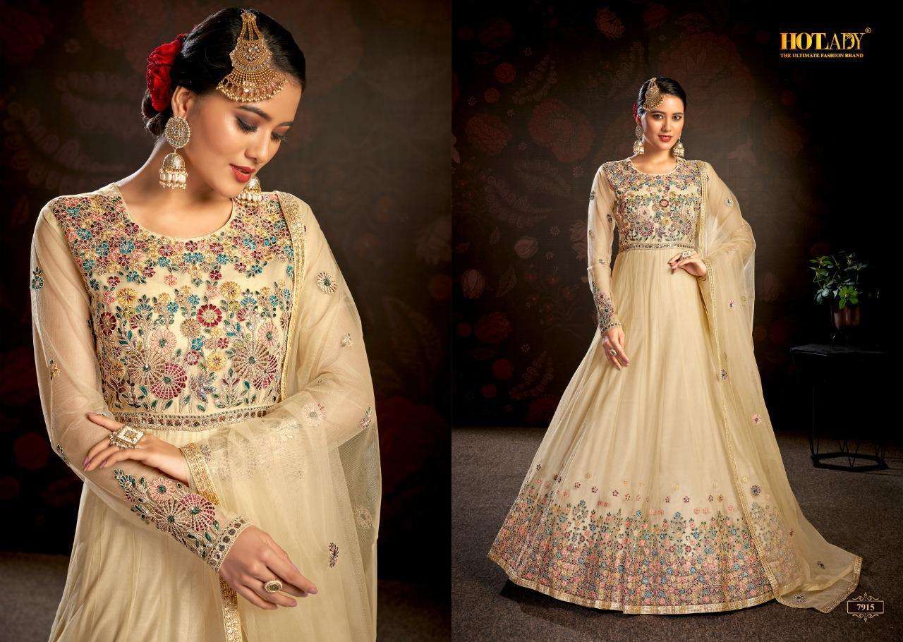  NASHEEN VOL 3 BY HOTLADY ANARKALI LONG SUIT COLLECTION
