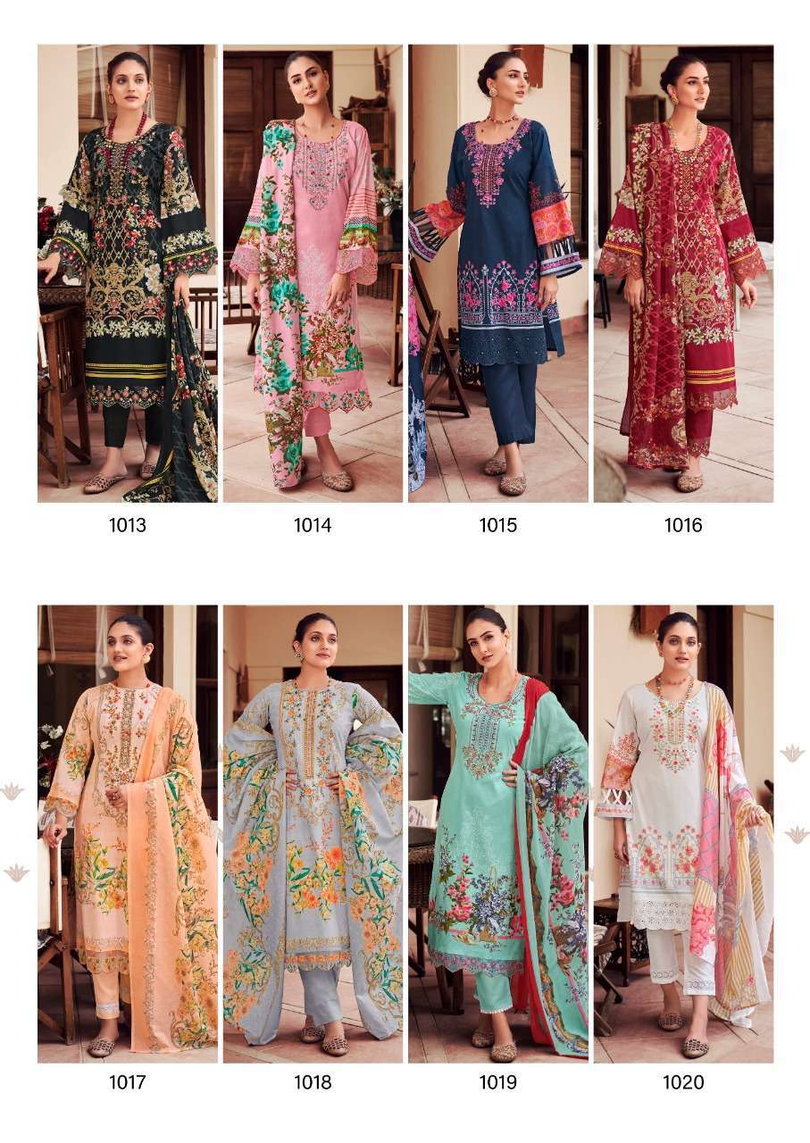NOOR E ISHQ BY LEVISHA COTTON PAKISTANI PRINTED WORK SALWAR KAMEEZ