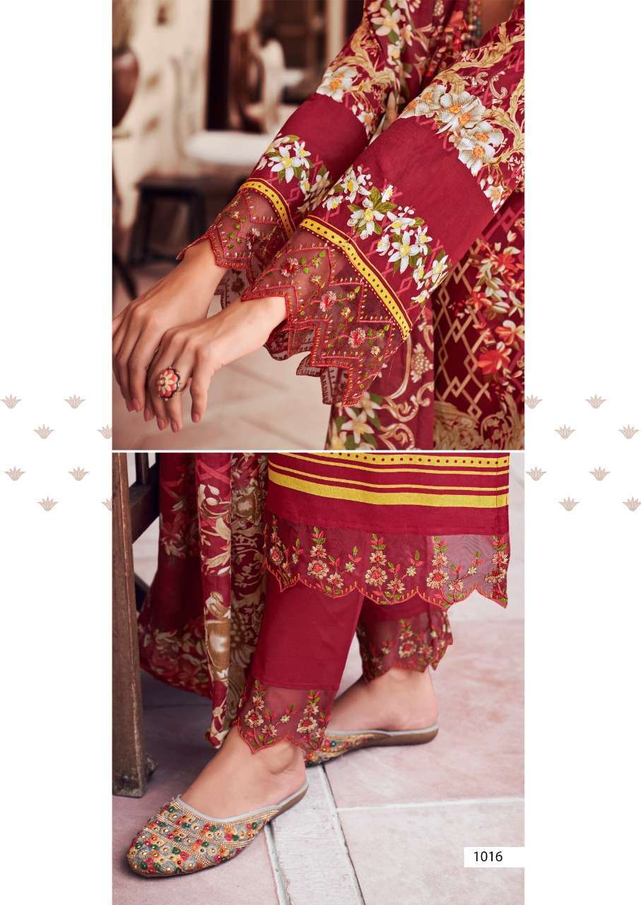 NOOR E ISHQ BY LEVISHA COTTON PAKISTANI PRINTED WORK SALWAR KAMEEZ