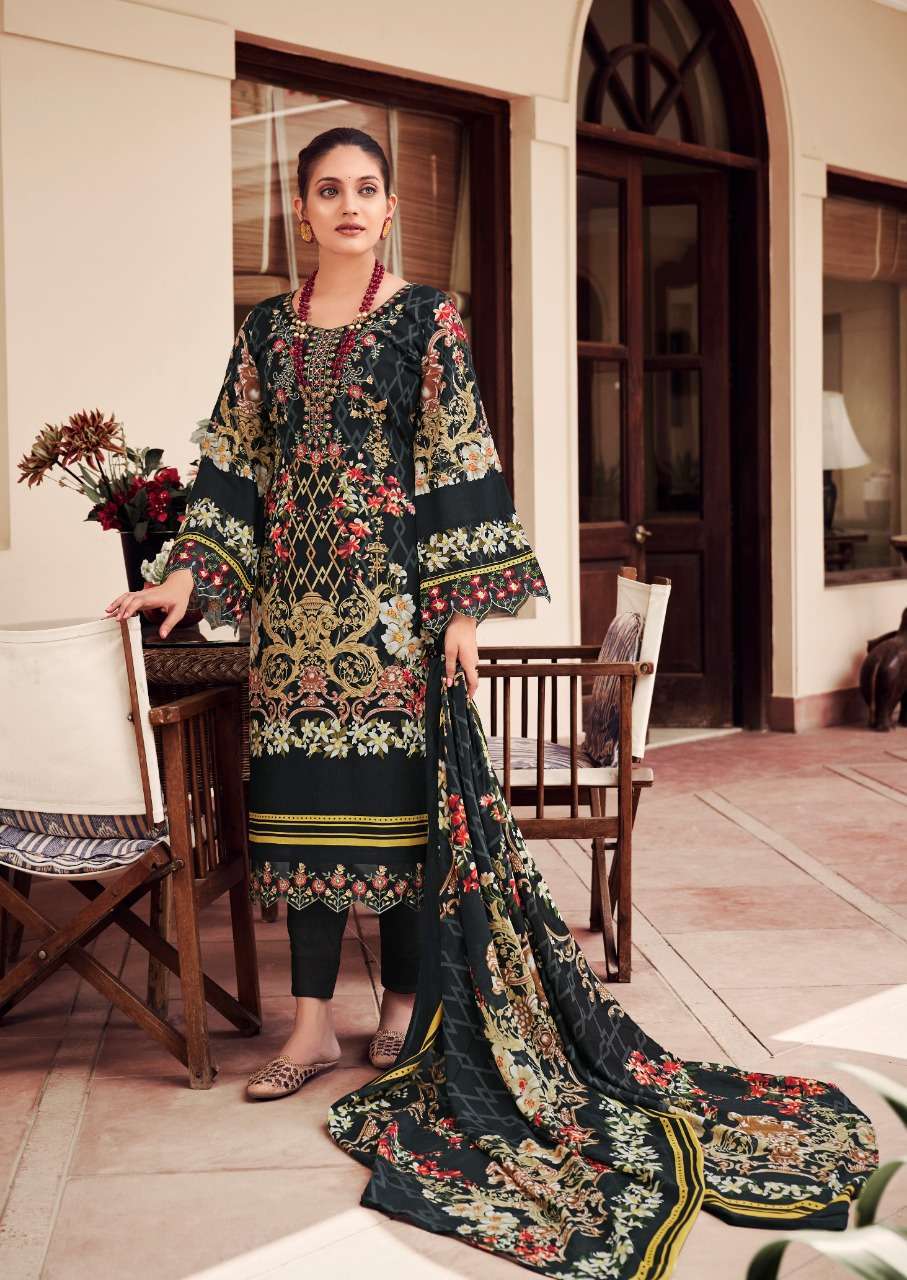 NOOR E ISHQ BY LEVISHA COTTON PAKISTANI PRINTED WORK SALWAR KAMEEZ