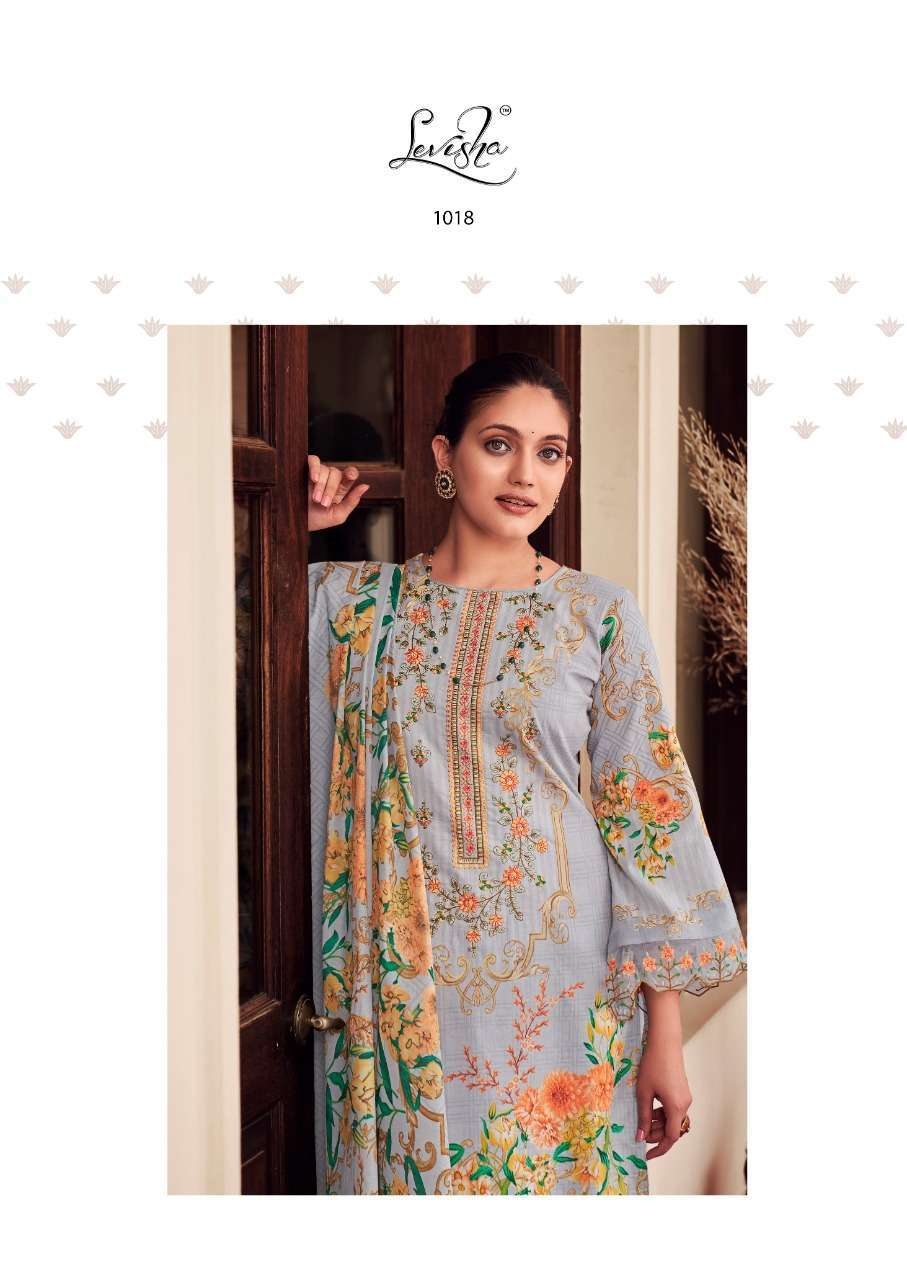 NOOR E ISHQ BY LEVISHA COTTON PAKISTANI PRINTED WORK SALWAR KAMEEZ