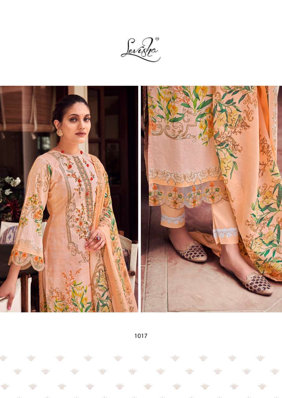 NOOR E ISHQ BY LEVISHA COTTON PAKISTANI PRINTED WORK SALWAR KAMEEZ