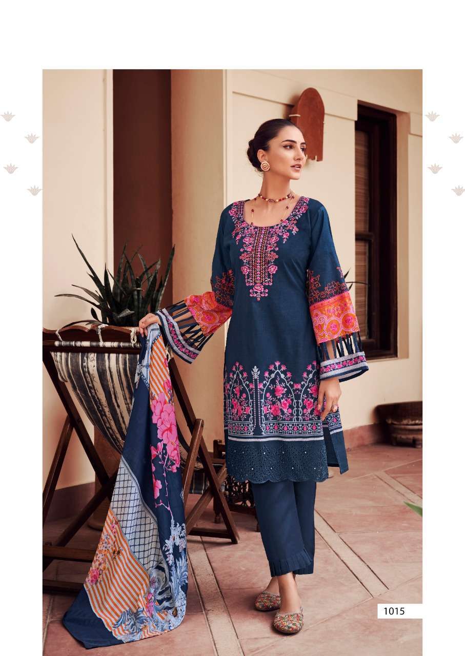NOOR E ISHQ BY LEVISHA COTTON PAKISTANI PRINTED WORK SALWAR KAMEEZ